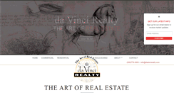 Desktop Screenshot of davincirealty.com