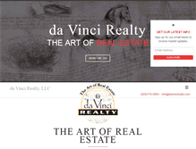 Tablet Screenshot of davincirealty.com